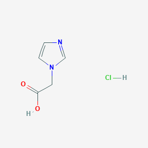 molecular formula C5H7ClN2O2 B1590337 2-(1H-imidazol-1-yl)acetic acid hydrochloride CAS No. 87266-37-3