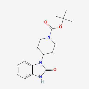 molecular formula C17H23N3O3 B1590339 tert-Butyl 4-(2-oxo-2,3-dihydro-1H-benzo[d]imidazol-1-yl)piperidine-1-carboxylate CAS No. 87120-81-8