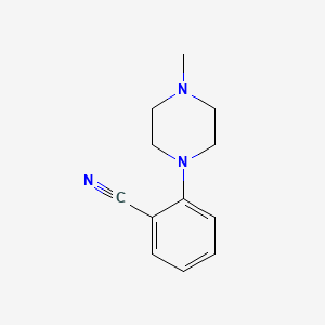 molecular formula C12H15N3 B1590340 2-(4-Methylpiperazin-1-YL)benzonitrile CAS No. 85803-63-0