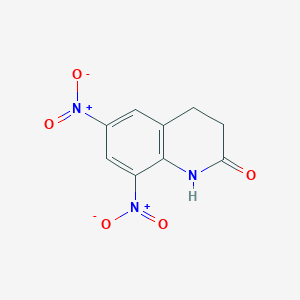 molecular formula C9H7N3O5 B1590368 6,8-DINITRO-3,4-DIHYDRO-1H-QUINOLIN-2-ONE CAS No. 296759-27-8