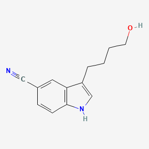 3-(4-Hydroxybutyl)-1H-indole-5-carbonitrile