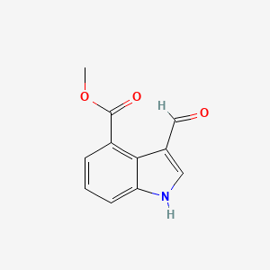 molecular formula C11H9NO3 B1590386 methyl 3-formyl-1H-indole-4-carboxylate CAS No. 53462-88-7