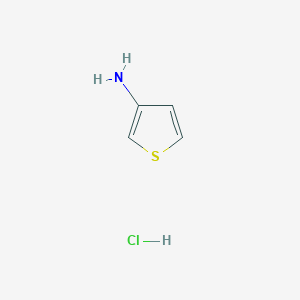 molecular formula C4H6ClNS B1590388 噻吩-3-胺盐酸盐 CAS No. 25475-76-7