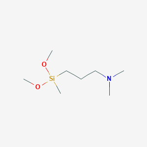 molecular formula C8H21NO2Si B1590392 3-[dimethoxy(methyl)silyl]-N,N-dimethylpropan-1-amine CAS No. 67353-42-8