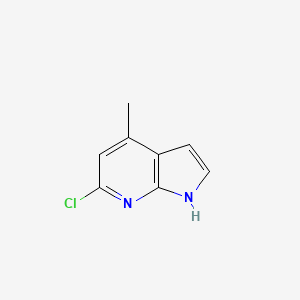 B1590396 6-Chloro-4-methyl-1h-pyrrolo[2,3-b]pyridine CAS No. 4894-29-5