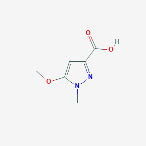 molecular formula C6H8N2O3 B159040 5-Methoxy-1-methyl-1H-pyrazole-3-carboxylic acid CAS No. 139297-51-1