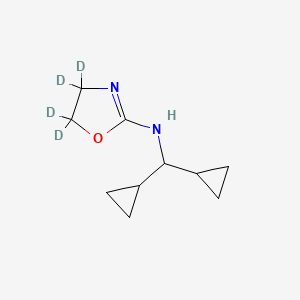 B1590402 4,4,5,5-tetradeuterio-N-(dicyclopropylmethyl)-1,3-oxazol-2-amine CAS No. 85047-14-9