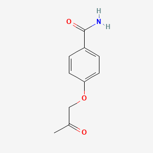 molecular formula C10H11NO3 B1590404 4-(2-氧代丙氧基)苯甲酰胺 CAS No. 36616-19-0