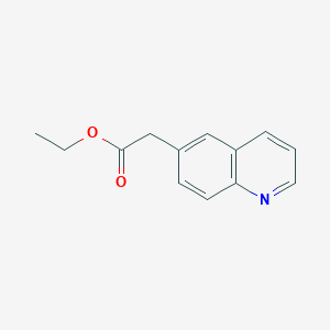 molecular formula C13H13NO2 B1590406 Ethyl 2-(quinolin-6-yl)acetate CAS No. 5622-38-8
