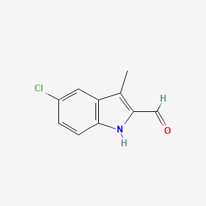molecular formula C10H8ClNO B1590407 5-Chloro-3-methyl-1H-indole-2-carbaldehyde CAS No. 40731-16-6
