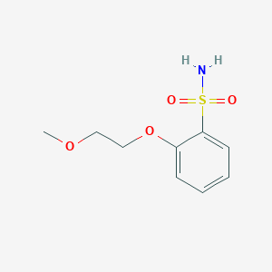 molecular formula C9H13NO4S B1590415 2-(2-甲氧基乙氧基)苯磺酰胺 CAS No. 82031-33-2