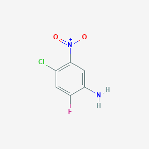 molecular formula C6H4ClFN2O2 B1590416 4-Chloro-2-fluoro-5-nitroaniline CAS No. 86988-02-5