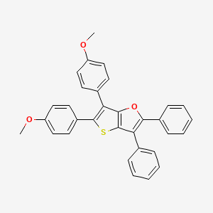 molecular formula C32H24O3S B1590427 5,6-Bis(4-methoxyphenyl)-2,3-diphenylthieno[3,2-b]furan CAS No. 81385-77-5