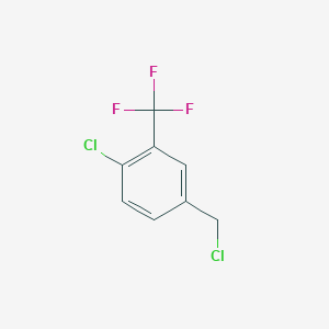 molecular formula C8H5Cl2F3 B1590433 1-Chloro-4-(chloromethyl)-2-(trifluoromethyl)benzene CAS No. 23131-73-9