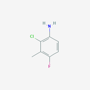 molecular formula C7H7ClFN B1590439 2-Chloro-4-fluoro-3-methylaniline CAS No. 90292-63-0
