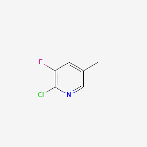 molecular formula C6H5ClFN B1590449 2-Chloro-3-fluoro-5-methylpyridine CAS No. 34552-15-3