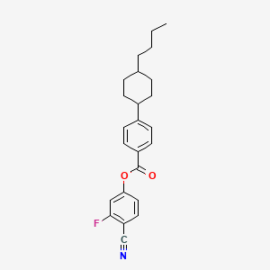 molecular formula C24H26FNO2 B1590452 4-Cyano-3-fluorophenyl 4-(trans-4-butylcyclohexyl)-benzoate CAS No. 92118-83-7