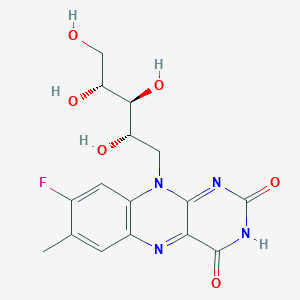 molecular formula C16H17FN4O6 B159046 8-Fluoro-8-demethylriboflavin CAS No. 1691-79-8