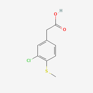 molecular formula C9H9ClO2S B1590463 3-氯-4-(甲硫基)苯乙酸 CAS No. 87776-75-8