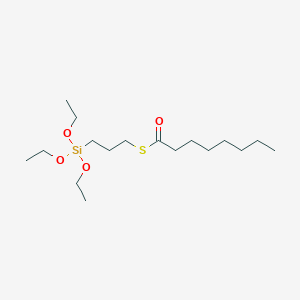 molecular formula C17H36O4SSi B1590464 辛硫酸，S-[3-(三乙氧基甲硅烷基)丙基] 酯 CAS No. 220727-26-4