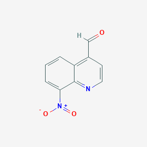 molecular formula C10H6N2O3 B1590501 8-Nitroquinoline-4-carbaldehyde CAS No. 69976-28-9
