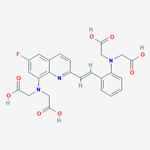 molecular formula C25H22FN3O8 B159051 F-Quene 1 CAS No. 137550-81-3