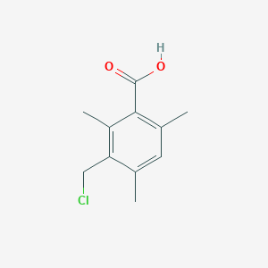 molecular formula C11H13ClO2 B1590522 3-(氯甲基)-2,4,6-三甲基苯甲酸 CAS No. 52411-49-1