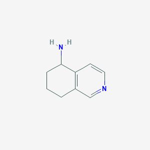 molecular formula C9H12N2 B1590533 5,6,7,8-Tetrahydroisoquinolin-5-amine CAS No. 502612-43-3