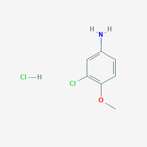 molecular formula C7H9Cl2NO B1590539 3-Chloro-4-methoxyaniline hydrochloride CAS No. 6329-90-4