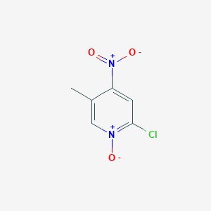 B1590554 2-Chloro-5-methyl-4-nitropyridine N-oxide CAS No. 60323-96-8
