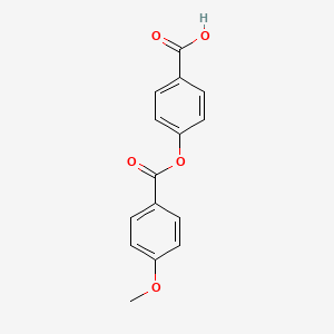 molecular formula C15H12O5 B1590562 4-((4-Methoxybenzoyl)oxy)benzoic acid CAS No. 52899-69-1