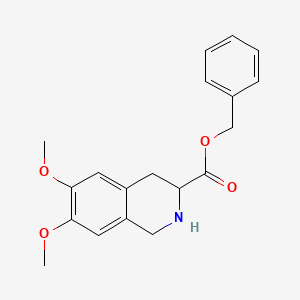 molecular formula C19H21NO4 B1590569 Benzyl 6,7-dimethoxy-1,2,3,4-tetrahydroisoquinoline-3-carboxylate CAS No. 82586-59-2