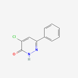 molecular formula C10H7ClN2O B1590572 4-Chloro-6-phenylpyridazin-3(2H)-one CAS No. 89868-14-4