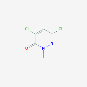 molecular formula C5H4Cl2N2O B1590574 4,6-Dichloro-2-methylpyridazin-3(2H)-one CAS No. 6885-89-8