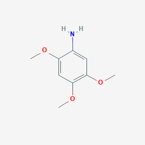 molecular formula C9H13NO3 B1590575 2,4,5-Trimethoxyaniline CAS No. 26510-91-8