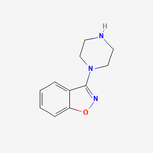 molecular formula C11H13N3O B1590588 3-Piperazin-1-YL-1,2-benzisoxazole CAS No. 87691-89-2
