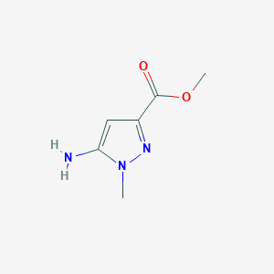 molecular formula C6H9N3O2 B1590590 methyl 5-amino-1-methyl-1H-pyrazole-3-carboxylate CAS No. 92406-53-6