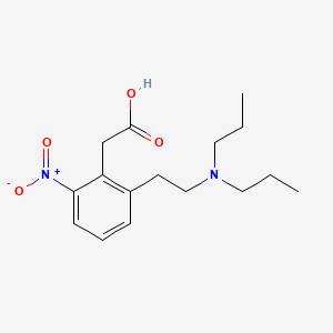 molecular formula C16H24N2O4 B1590594 2-[2-(Dipropylamino)ethyl]-6-nitrophenylacetic acid CAS No. 720656-64-4