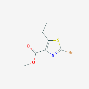 molecular formula C7H8BrNO2S B1590598 Methyl 2-bromo-5-ethylthiazole-4-carboxylate CAS No. 81569-46-2