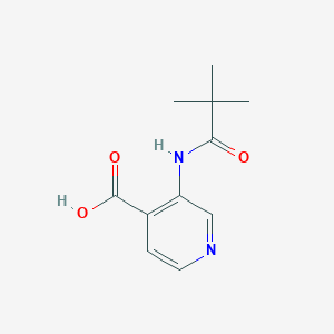 molecular formula C11H14N2O3 B1590607 3-(2,2-Dimethyl-propionylamino)-isonicotinic acid CAS No. 86847-91-8