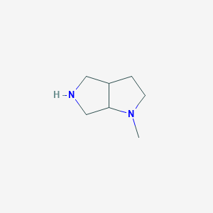 molecular formula C7H14N2 B159061 1-Methyloctahydropyrrolo[3,4-B]pyrrole CAS No. 128740-09-0