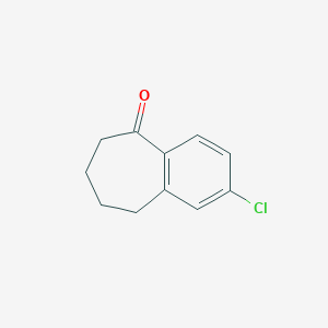 molecular formula C11H11ClO B1590610 2-chloro-6,7,8,9-tetrahydro-5H-benzo[7]annulen-5-one CAS No. 24127-36-4
