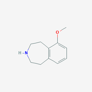molecular formula C11H15NO B1590617 6-Methoxy-2,3,4,5-tetrahydro-1H-benzo[d]azepine CAS No. 90047-53-3