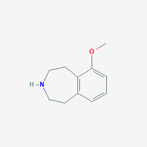 molecular formula C11H15NO B1590617 6-methoxy-2,3,4,5-tetrahydro-1H-3-benzazepine CAS No. 90047-53-3