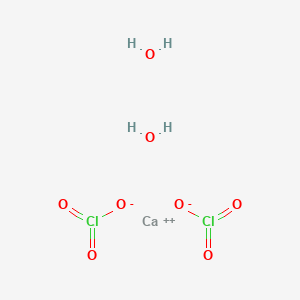 molecular formula CaCl2H4O8 B159063 Calcium chlorate dihydrate CAS No. 10035-05-9