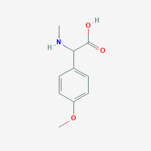 molecular formula C10H13NO3 B1590634 (4-Methoxyphenyl)(methylamino)acetic acid CAS No. 91012-98-5