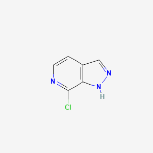 molecular formula C6H4ClN3 B1590642 7-氯-1H-吡唑并[3,4-c]吡啶 CAS No. 76006-11-6