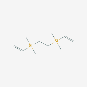 molecular formula C10H22Si2 B1590647 Ethenyl-[2-[ethenyl(dimethyl)silyl]ethyl]-dimethylsilane CAS No. 84677-98-5