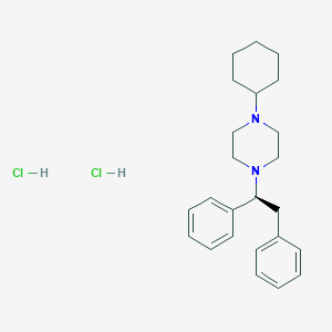 (+)-1-Cyclohexyl-4-(1,2-diphenylethyl)piperazine dihydrochloride
