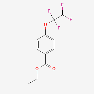 molecular formula C11H10F4O3 B1590661 Ethyl 4-(1,1,2,2-tetrafluoroethoxy)benzoate CAS No. 37178-69-1